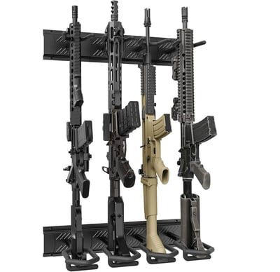 Adjustable Gun Rack Wall Mount, Heavy Duty Steel Gun Rack 4-Slot - $39.99 + FREE Shipping