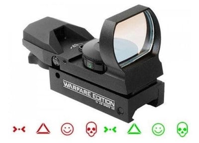 Aim Sports Reflex Sight Warfare Edition Red / Green Illumination Picatinny - $32.99 ($19.99 S/H on Firearms / $15.99 Flat Rate S/H on ammo)