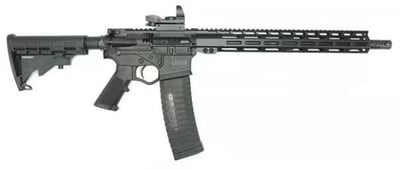 American Tactical Omni Maxx Hybrid 16" 5.56 Nato, Semi-Auto AR-15 Rifle W /15" M-LOK Rail, 60rd Magazine, Red Dot Optic, Black - $379.99