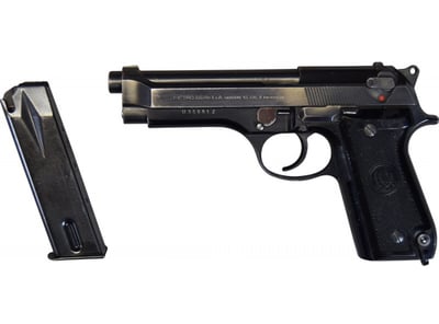Military Surplus Beretta 92S 9mm Semi-Auto Pistol with 1 Mag, Used Police Turn-ins, Surplus - $479.99 99 
