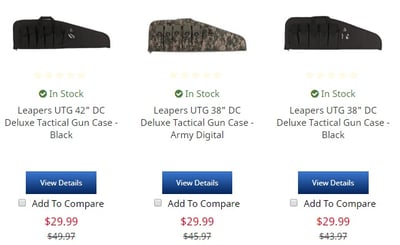 Leapers UTG 42" DC Deluxe Tactical Gun Case - Black/Army Digital - $36.38