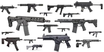 Selection of AR-15/AK-47 Pistols