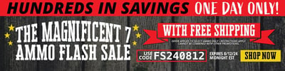 Bulk Ammo Flash Sale + Free Shipping with coupon code "FS240812" @ Natchez Shooting & Outdoors