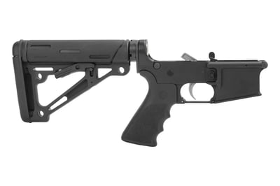 Anderson Manufacturing AM-15 Complete AR-15 Lower Receiver - Black Hogue Grip & Stock - $99.99 