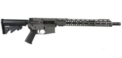 BC-15 5.56 NATO Tungsten Cerakote Rifle 16" Black Nitride M4 Barrel 1:7 Twist Mid-Length Gas System Talon 15" MLOK Split Rail No Magazine - $301.45 w/ Code: BCANEWS10