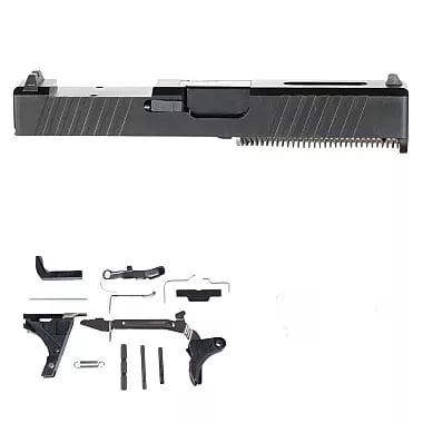 Glock 19 Compatible Pistol Build Kit - RMR Optic Cut Slide - Black - No Lower - $249.95