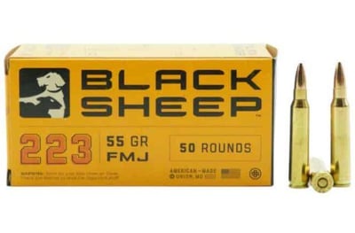 Black Sheep - .223 Rem - 55 Grain - FMJ - 1000 Rd - $389.99 with code GUNDEALS10