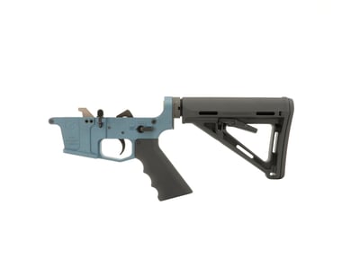 Grid Defense Complete 9mm Rifle Lower Receiver - Blue Titanium - $375