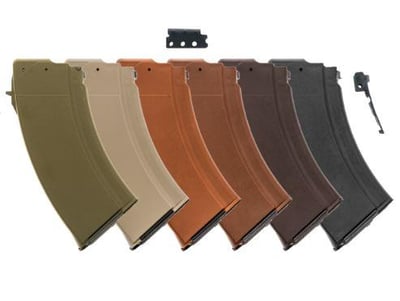 Bulgarian AK-47 7.62x39mm 20-Round Reinforced Steel Lug Polymer Tanker Magazine - (Choose Color) - $13.99 