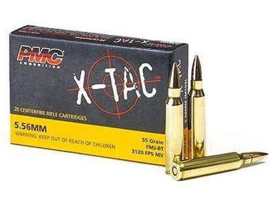 1000rds of PMC X-TAC 5.56 NATO Ammo 55 Grain FMJBT (50 Boxes of 20rds) - $419.99 
