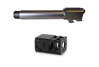 9mm Glock 19 Bead Blasted Threaded Barrel and TBC Compensator Combo - $92.68 - Free Shipping