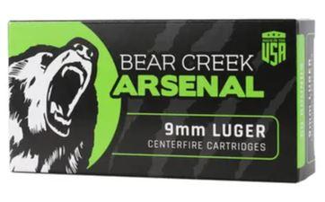 Bear Creek Arsenal 9MM FMJ Ammunition 115 grain 50 Round Box - $21.99