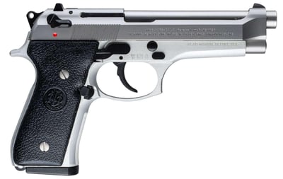 Beretta 92 INOX Italy 4.9" 15+1rd 9mm DA/SA w/Ambi Manual Safety & 3-Dot Sights - $739 