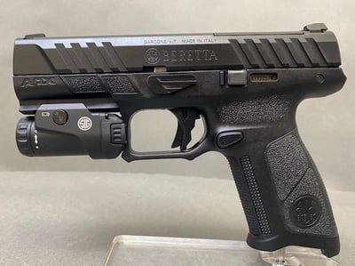 Beretta APX A1 Full Gen 2 RDO Optics Ready 4.25" 17+1 9mm With Front Night Sight + FREE Sig Foxtrot 1 450 Lumen Weapon Light! - $479 