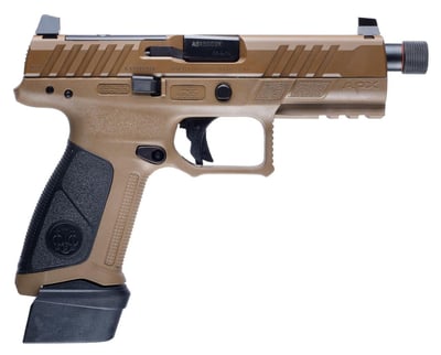 Beretta APX A1 Full Size Tactical FDE 9mm 4.8" Threaded Barrel 21 Rnd - $439.99 - Add to Cart Price + FREE Shipping 