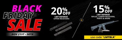Take Up to 20% OFF LMT Defense Rifles, Parts, & More w/ code "LMTBLK" - $12345