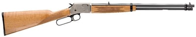 Browning, BL-22 Lever Action, 20" Barrel, Satin Nickel, Gloss Grade II AAA Maple Fixed Checkered Stock - $744.43