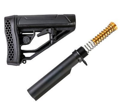 Adaptive Tactical AR-15 EX Performance Adjustable Stock & Omega Mfg. Mil-Spec Buffer Tube Kit Combo - $39.99 