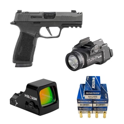 Bundle - Sig P365, Streamlight TLR-7, Holosun 407K-X2, and 250 Rounds of Magtech 115gr FMJ - $1134.41 