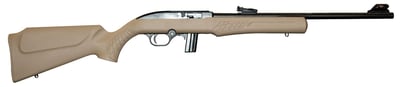 Rossi RS22FDE RS22 Semi-Automatic 22 Long Rifle (LR) 18" 10+1 Synthetic Flat Dark Earth Stk Black - $118.56 