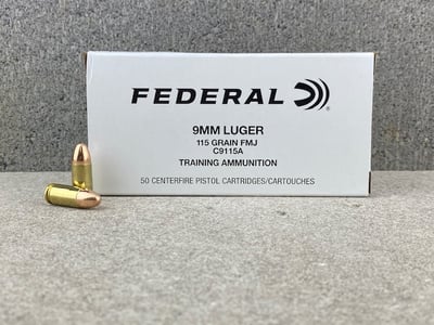 Federal 9mm 115gr FMJ Ammo - 500rd Case - $399.95