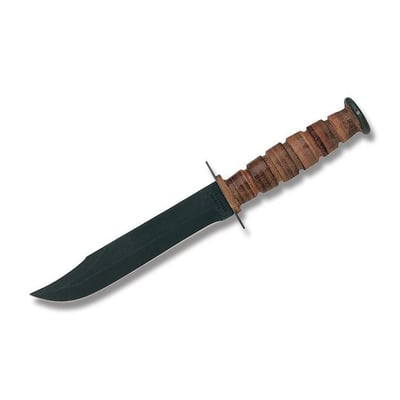 Case U.S.M.C. Military Fixed Blade with Stacked Leather Handles - $69.01 (Free S/H over $75, excl. ammo)