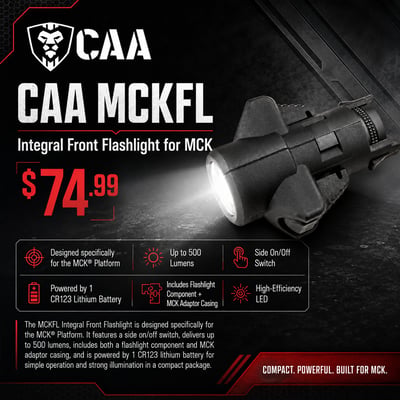 CAA MCKFL Integral Front Flashlight for MCK - $74.99 