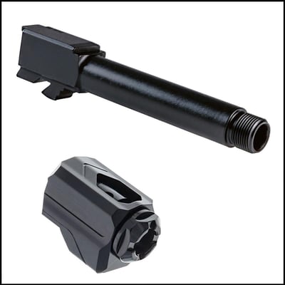 Barrel Bundle: Glock 19 Compatible Threaded Barrel + Tyrant Designs Universal Fit Compensator - $119.99 (FREE S/H over $120)