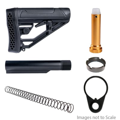 Buffer Tube Kits: Recoil Technologies End Plate + Mil-Spec Heavy-Duty 6-Position Buffer Tube + KAK Industry LR-308 Carbine Recoil Spring + Omega Mfg. LR-308 Collapsible Stock Buffer + AR-15 Carbine Castle Nut + Adaptive Tactical AR-15 EX - $59.99 (FREE S/H over $120)