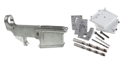 AR-15 80% Lower Receiver + Anderson AR-15 80% Lower Receiver Jig Kit - $119.99 