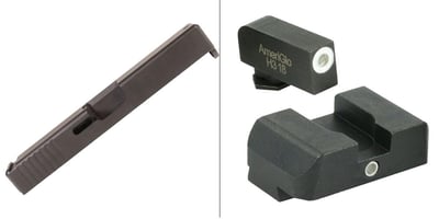 Tactical Superiority G19 Compatible 9mm Stripped Slide + AmeriGlo I-Dot Night Sight, 2 Dot, Front and Rear - $169.99 