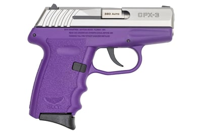 SCCY CPX-3 380ACP 3.1" 10rd Stainless / Purple - $181.99 (Free S/H on Firearms)