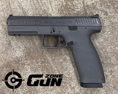 $100 Off Limited Run QTY! CZ P10 Full-Size Sniper Gray Cerekote Frame 4.5" Barrel 19+1 9mm 3-Dot Sights - $299 S/H $16.95 