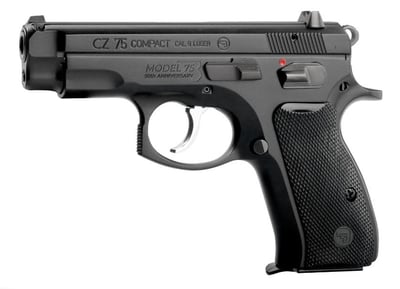 CZ 75 Compact 50th Anniversary 3.75" 9mm 15rd Pistol, Black - $649.99 