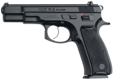 CZ 75B Black 9mm 4.7" Barrel 10 Rds - $449.99 ($9.99 S/H on Firearms / $12.99 Flat Rate S/H on ammo)