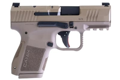 Canik METE MC9 HGA 9mm 3.18" BBL FDE 1-12rd & 1-15rd Mag 3-Backstraps Holster - $290.27 (Email Price) 