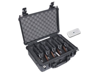 Case Club 5 Pistol and 18 Magazine (Compact Version) Pre-Cut Heavy Duty Waterproof Case with Included Silica Gel Canister to Help Prevent Gun Rust (Upgraded Gen-3) - $59.99 + FREE Shipping