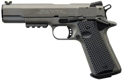 Chiappa Firearms 1911-22 Tac Tactical Grey .22 LR 5" Barrel 10-Rounds - $254.06 