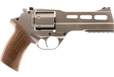 Chiappa Rhino 50SAR *CA Compliant* Single 357 Magnum 5" 6rd Walnut Chrome Stainless Steel - $979.99 