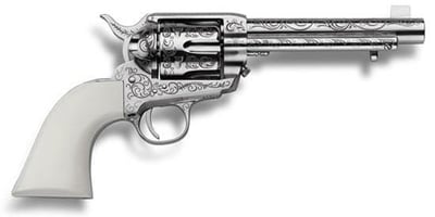 Cimarron Firearms Bat Masterson Engraved Nickel .45 Colt 5.5" Barrel 6-Rounds - $699.99 ($19.99 S/H on Firearms / $15.99 Flat Rate S/H on ammo)