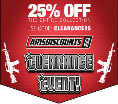 AR15Discounts Clearance Sale - 25% off 200+ Products w/ code: CLEARANCE25 - $6.74 (Free S/H over $175)