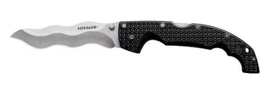 Cold Steel Kris Voyager Pocket Knife 5.5" Modified Spear AUS-10 Satin Blade Griv-Ex Handle Black - $44.99 (Free Shipping on $100+ Orders)