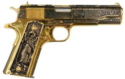 Colt 1911 Seattle Engraving "Archangel", 38 Super 5" 9 Rd, with Presentation Box - Only 15 Made - $3299.99