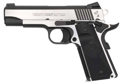 Colt Firearms Combat Elite 1911 Commander Stainless / Black 9mm 4.25-inch 9Rds - $1401.99 ($9.99 S/H on Firearms / $12.99 Flat Rate S/H on ammo)