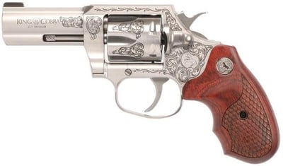 Colt Firearms King Cobra Engraved Stainless / Wood .357 Mag / .38 SPL 3" Barrel 6-Rounds - $1099.99