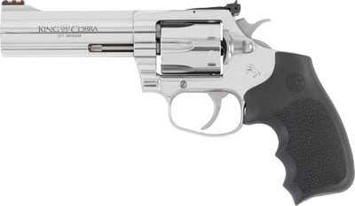Colt Firearms King Cobra Target Stainless / Black .357 Mag / .38 SPL 4.25" 6-Rds w/ Hogue Grip - $850.70 - Add to Cart for Best Price ($750.70 after $100 MIR)