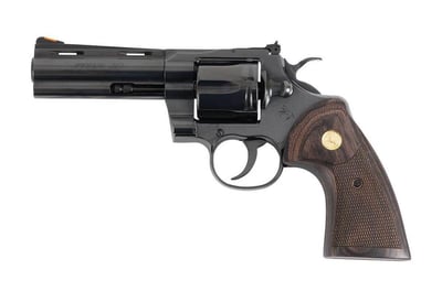 Colt Firearms Python Blued .357 Mag / .38 SPL 4.25" Barrel 6 Rds - $1285.99 *Add to Cart ($1185.99 after $100 MIR) 