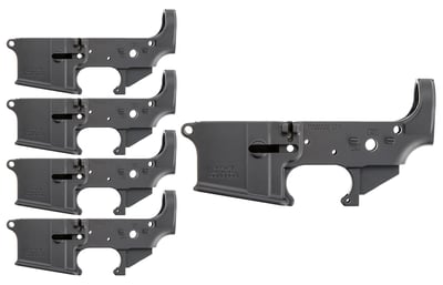 Anderson AM-15 No Logo Lower Receiver Multi-Cal 5-Pack - $174.99 ($11.99 Shipping)