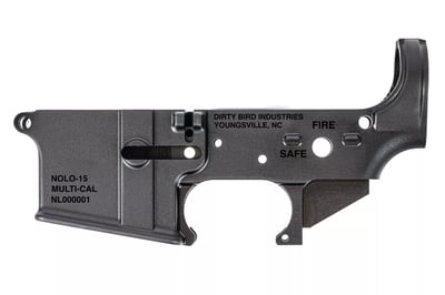 Dirty Bird NOLO AR-15 Stripped Forged Lower Receiver - D250 - $69.95 (FREE Shipping over $50)