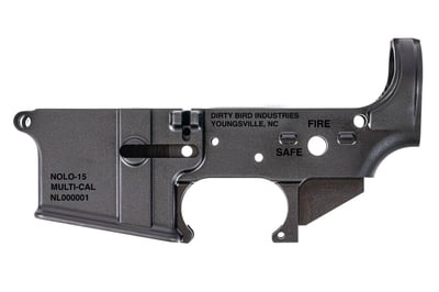 Dirty Bird NOLO AR-15 Stripped Forged Lower Receiver - D250 - $69.99 (FREE Shipping over $50)